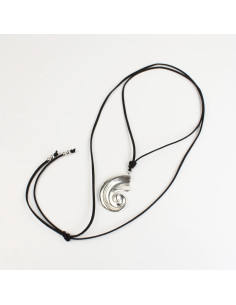 Collar Corbatero de Gamuza con Dije Caracol  | Infinita Moda