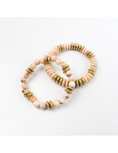 Set x2 Pulseras de Acrílico con CCB