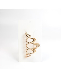 Broche Metal Wave Gold