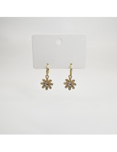 Aros strass flor para venta mayorista.