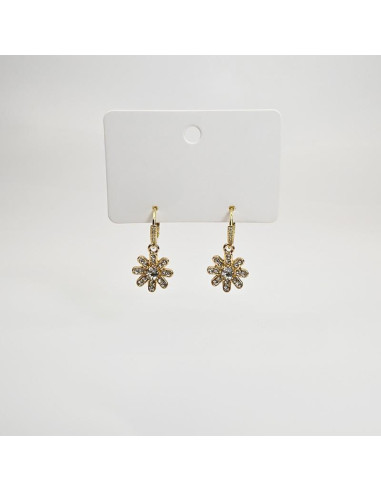 Aros strass flor para venta mayorista.