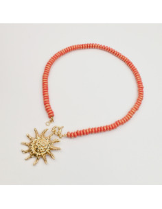 Collar con Dije Grande de Sol | Infinita Moda