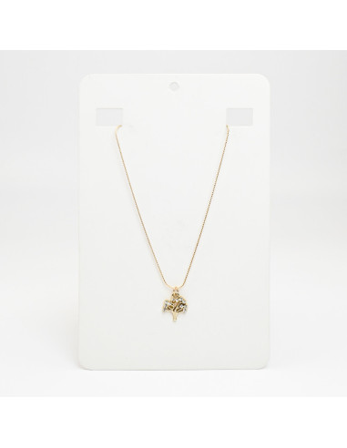 Collar de Cadena con dije de Strass por Mayor - Infinita Moda