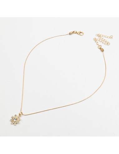 Collar de Cadena con dije de Strass por Mayor - Infinita Moda