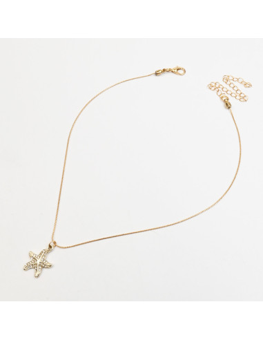 Collar de Cadena con dije de Strass por Mayor - Infinita Moda