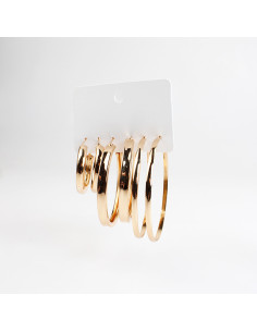 Set de aros argolla | Infinita Moda