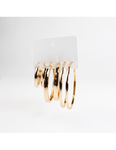 Set de aros argolla | Infinita Moda
