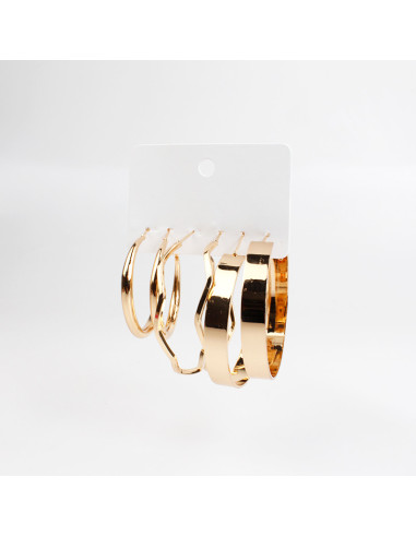 Set de aros argolla | Infinita Moda