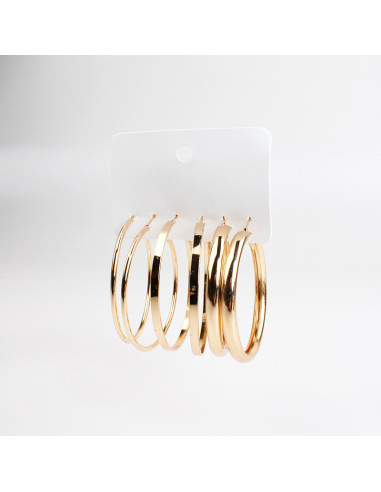 Set de aros argolla | Infinita Moda