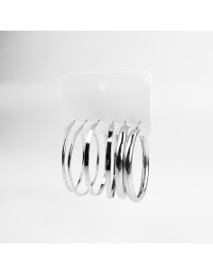 Set de aros argolla | Infinita Moda