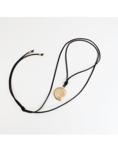 Collar Corbatero de Gamuza con Dije Caracol| Mayorista
