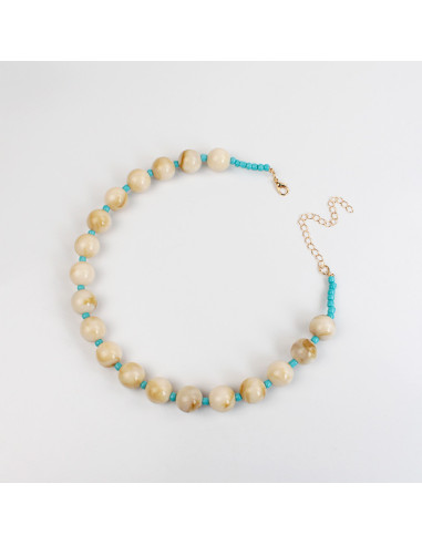 Collar chicle bicolor | INFINITA MODA | Venta por mayor