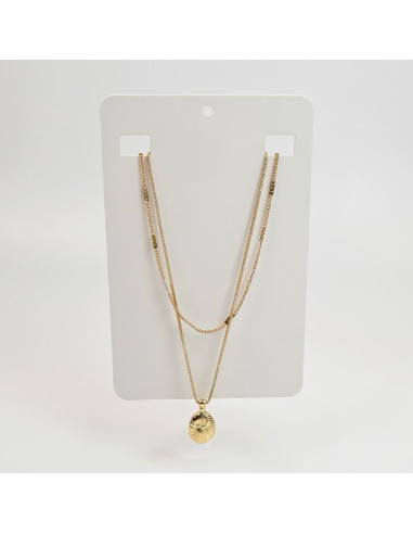 Collar doble cadena para venta mayorista