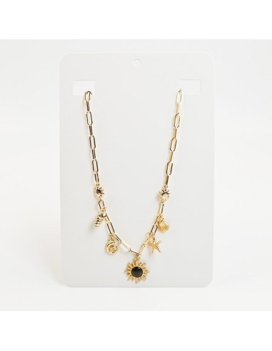 Collar de cadena con Dijes Marinos en Dorado por Mayor