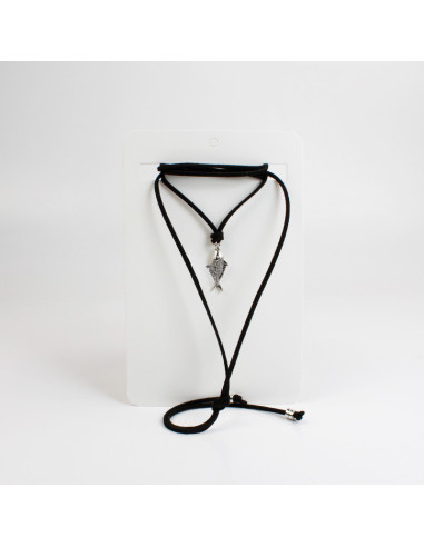Collar Corbatero de Gamuza | Infinita Moda