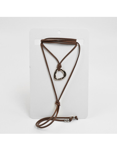 Collar Corbatero de Gamuza | Infinita Moda