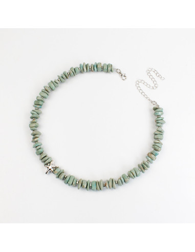 Collar de escallas con estrella de mar por mayor | Infinita Moda