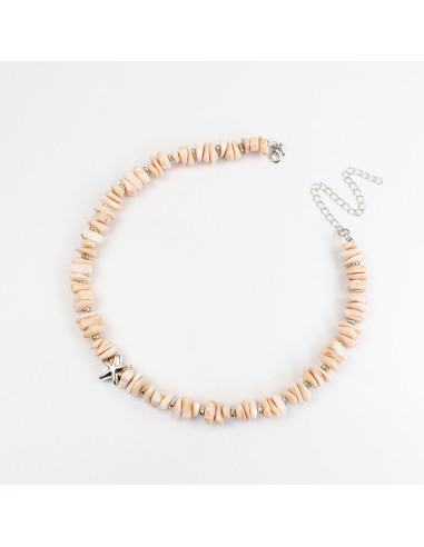 Collar de escallas con estrella de mar por mayor | Infinita Moda