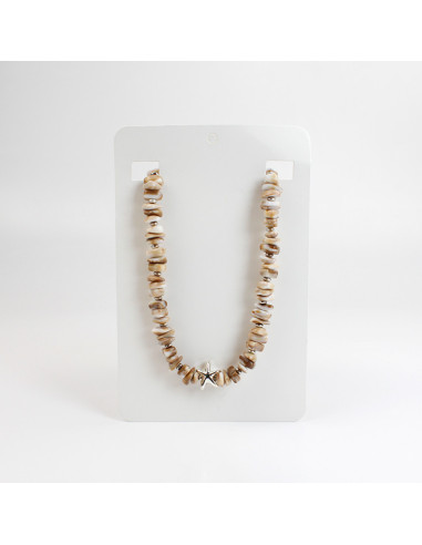 Collar de escallas con estrella de mar por mayor | Infinita Moda