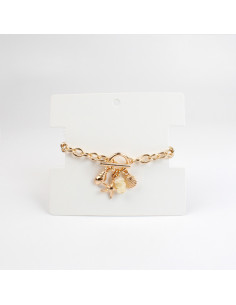 Pulsera con Dijes Marinos en Dorado por Mayor | Infinita Moda