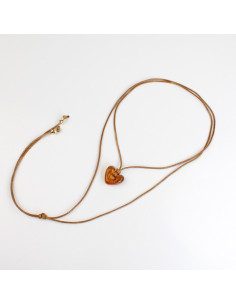 Collar Corbatero con Cordón de PU | Infinita Moda