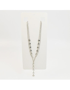 Collar Corbatero de doble cadena con Soles por Mayor - Infinita bijou