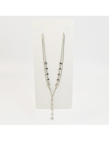 Collar Corbatero de doble cadena con Soles por Mayor - Infinita bijou