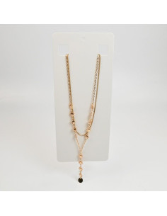 Collar doble cadena para venta mayorista