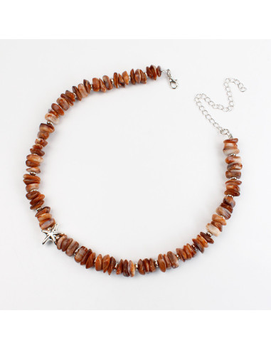 Collar de escallas con estrella de mar por mayor | Infinita Moda