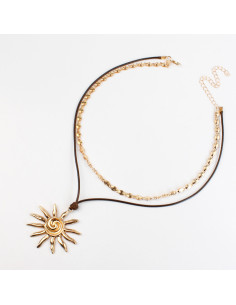 Collares por Mayor | Collar con Dije de Sol | Infinita Moda