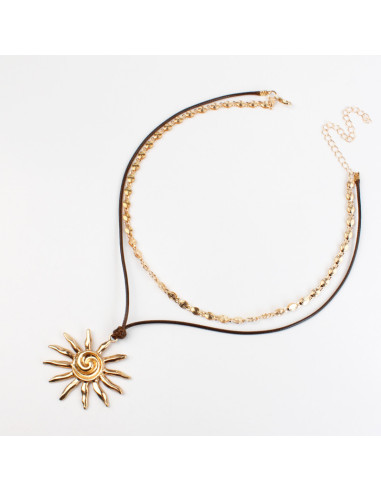 Collares por Mayor | Collar con Dije de Sol | Infinita Moda