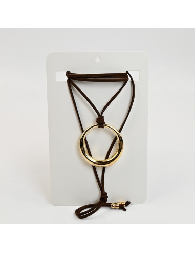 Collar Corbatero de Gamuza | Infinita Moda