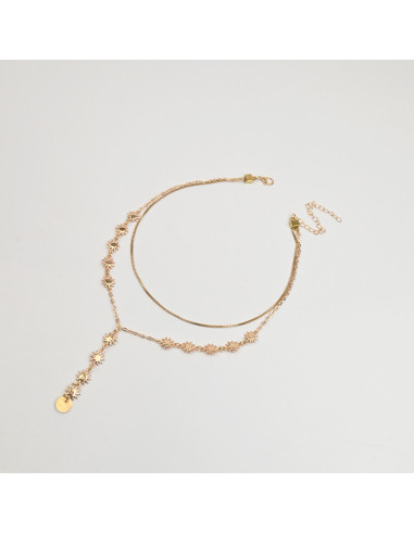 Collar doble cadena para venta mayorista