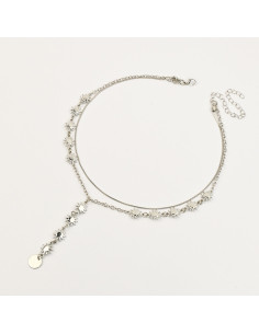 Collar Corbatero de doble cadena con Soles por Mayor - Infinita bijou