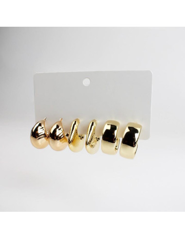 Set de Aros Chunky | INFINITA MODA 