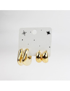 Set de Aros Chunky | INFINITA MODA 