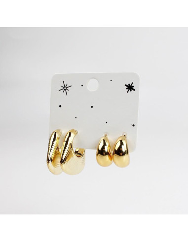 Set de Aros Chunky | INFINITA MODA 
