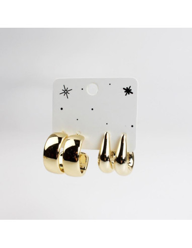 Set de Aros Chunky | INFINITA MODA 