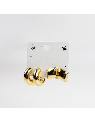 Set de Aros Chunky | INFINITA MODA 