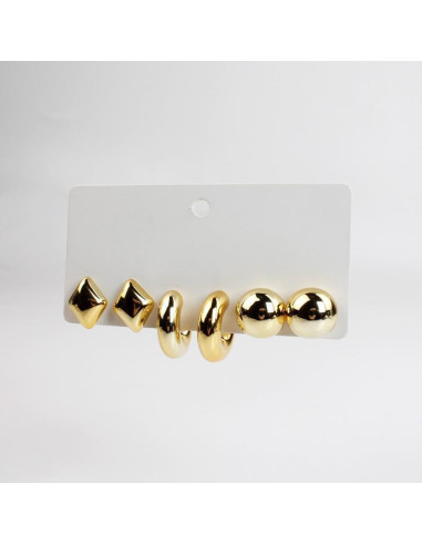 Set de Aros Chunky | INFINITA MODA 