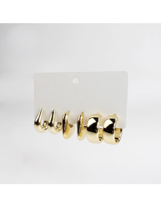 Set de Aros Chunky | INFINITA MODA 