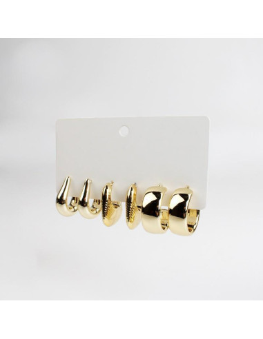 Set de Aros Chunky | INFINITA MODA 
