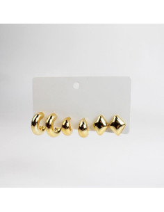 Set de Aros Chunky | INFINITA MODA 