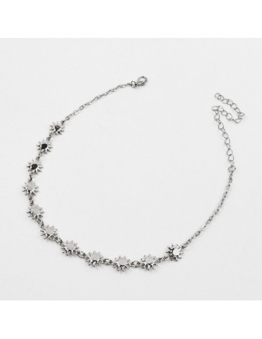 Collar choker de cadenas con dije de Sol - Venta por mayor Flores