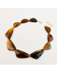 Collar de Acrílico Orgánico por Mayor en Flores y Once | Infinita Moda
