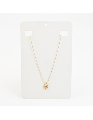 Collar de Cadena con dije de Strass por Mayor - Infinita Moda