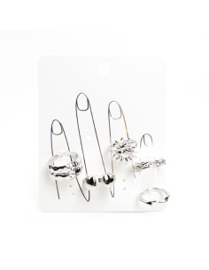 Set de 5 anillos | Infinita Moda
