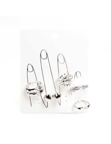 Set de 5 anillos | Infinita Moda
