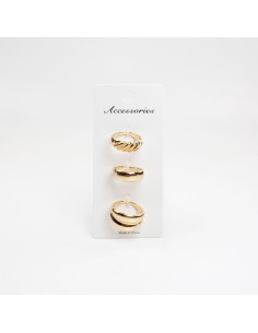 Set de 3 anillos | Infinita Moda
