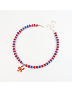 Collar de acrílico con dije | INFINITA MODA